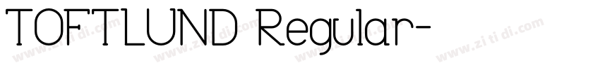 TOFTLUND Regular字体转换